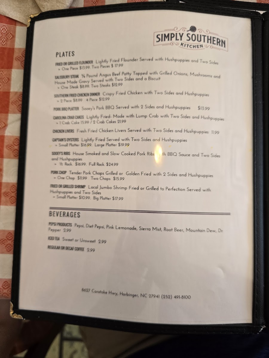 Menu Simply Southern Kitchen-9